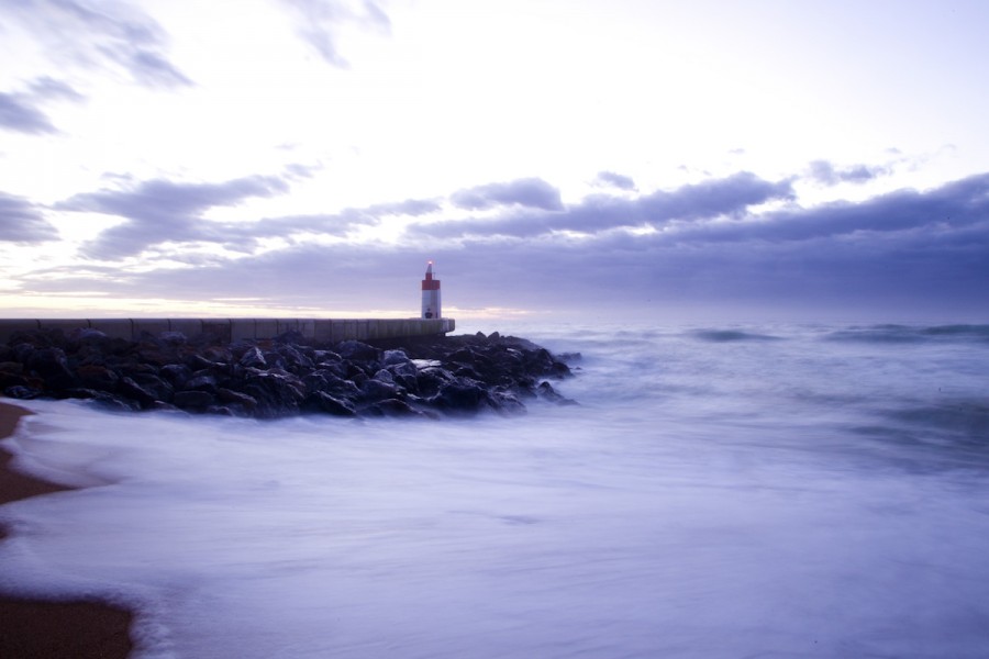 Lighthouse-Purple-Sunset